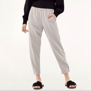 Aritzia Babaton Dexter Pant in Light Grey